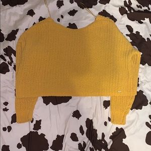 Yellow knitted sweater!!